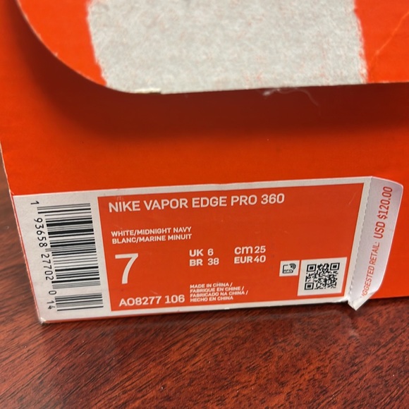 Nike Vapor Edge Pro 360 Size 7 - Picture 14 of 15